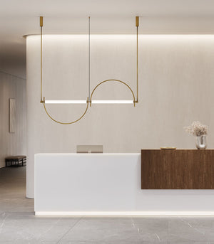 Arched Linear Led Chandelier