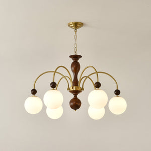 Archway Walnut Color Chandelier