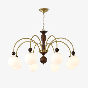 Archway Walnut Color Chandelier