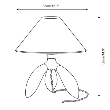 Ardena Table Lamp — Dimension drawings 1