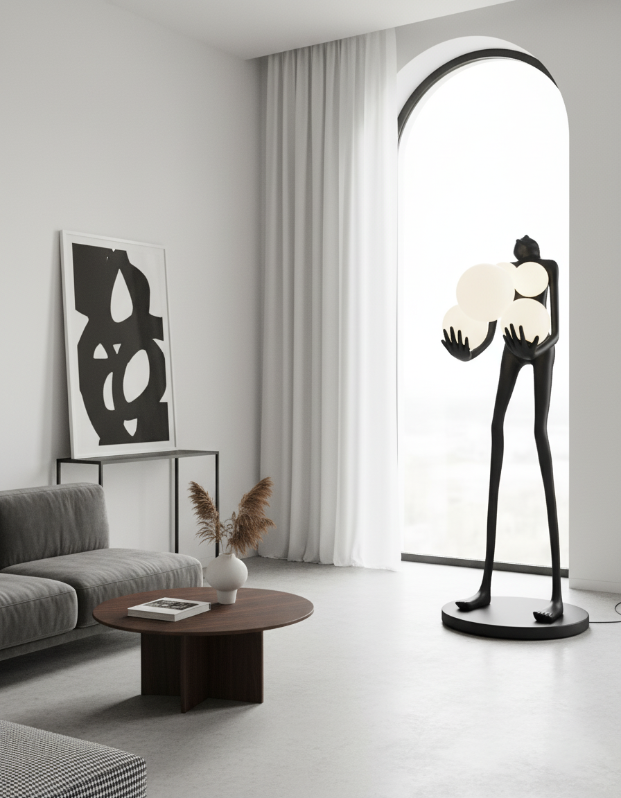 Artistic Figure Floor Lamp
