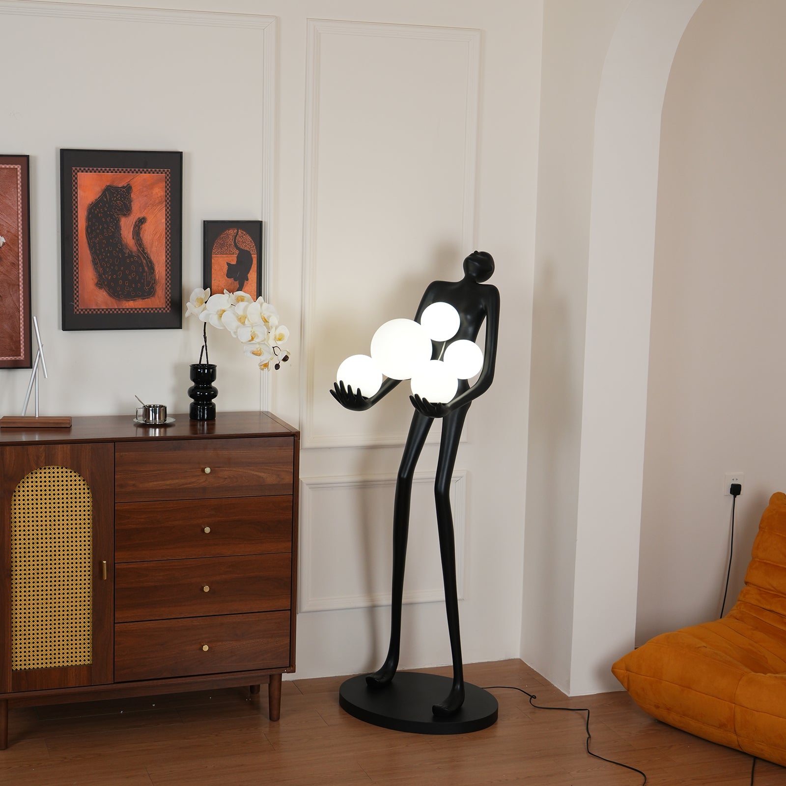 Artistic Figure Floor Lamp