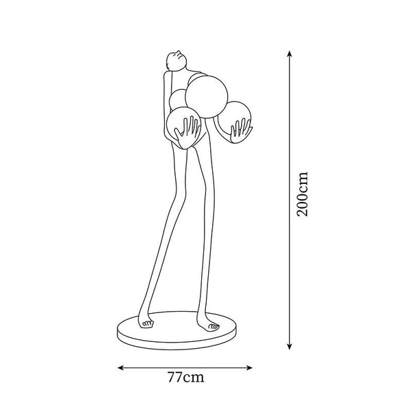 Artistic Figure Floor Lamp Docos