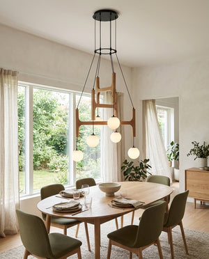 Astra Wood Chandelier