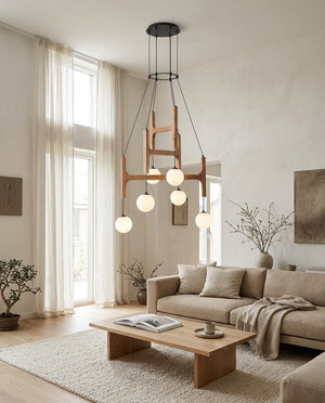 Astra Wood Chandelier