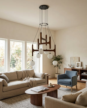 Astra Wood Chandelier