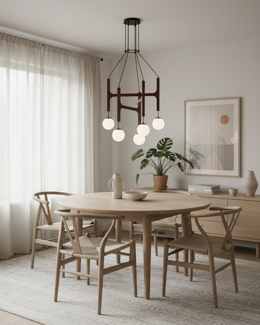 Araña de madera Astra