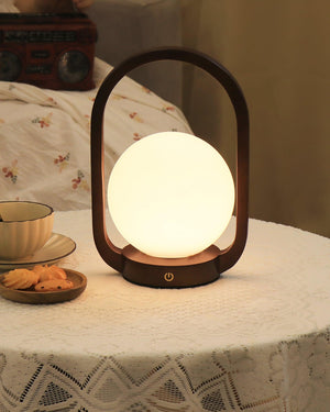 Audo Wooden Portable Table Lamp - Docos