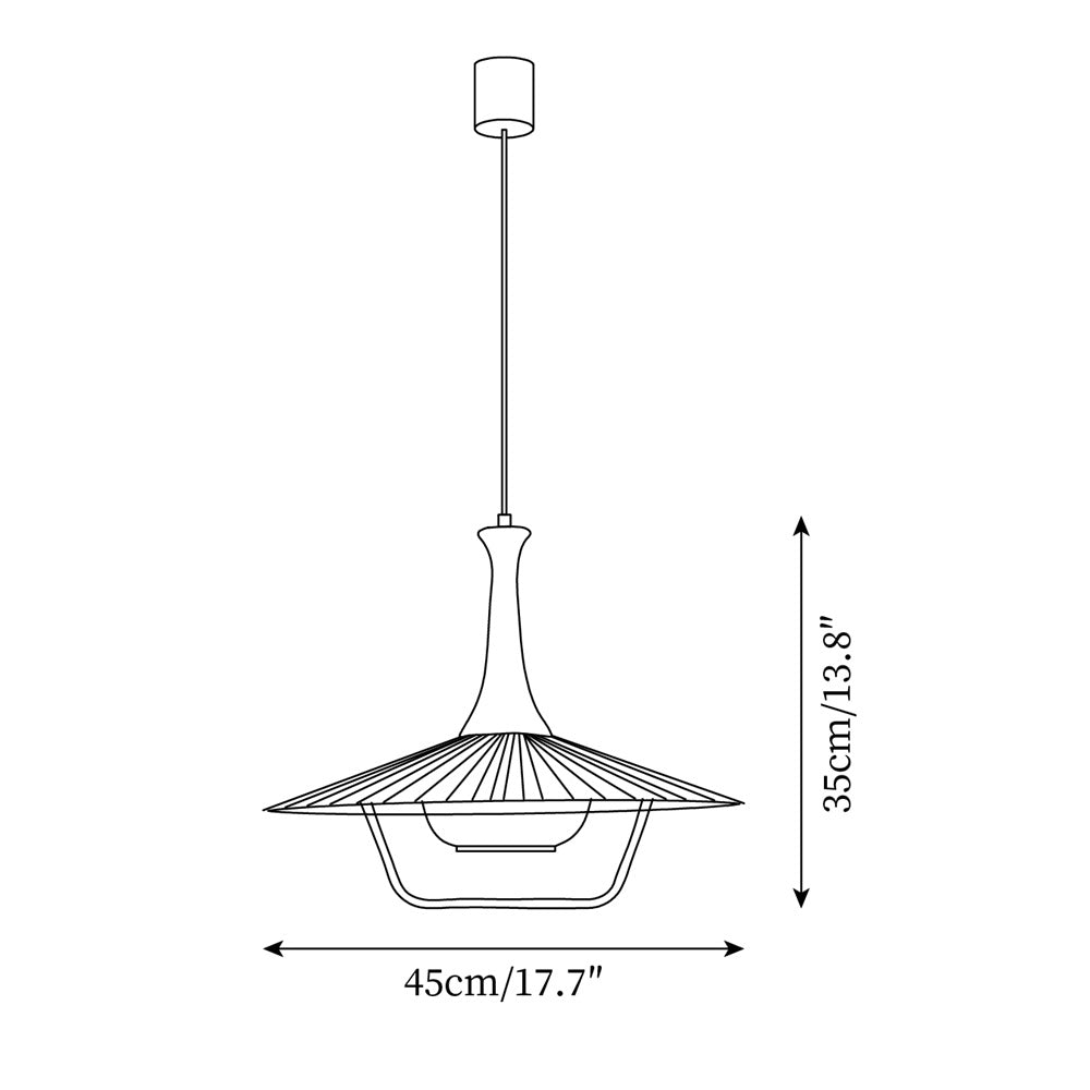 Aura Pendant Lamp 17.7″- 13.8″