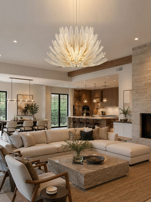 Aurelia Glass Petal Chandelier
