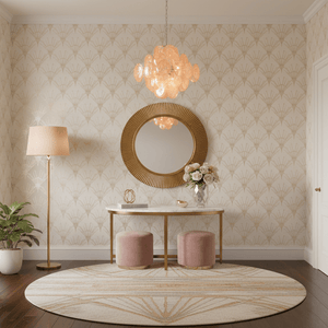 Aurelia Apricot Glass Chandelier