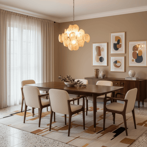 Aurelia Apricot Glass Chandelier