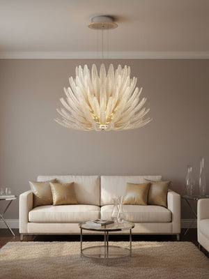 Aurelia Glass Petal Chandelier