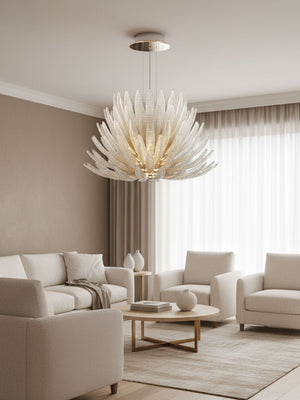 Aurelia Glass Petal Chandelier