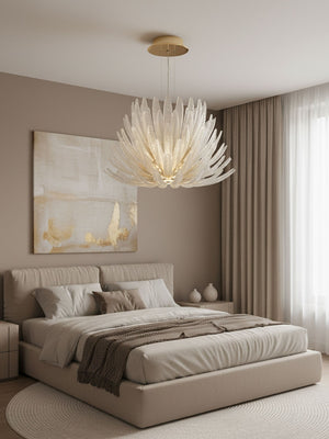 Aurelia Glass Petal Chandelier