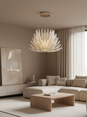 Aurelia Glass Petal Chandelier