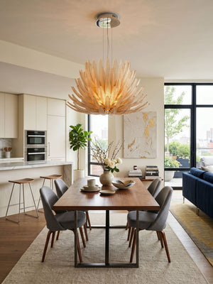 Aurelia Glass Petal Chandelier