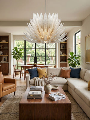 Aurelia Glass Petal Chandelier