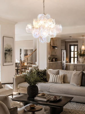 Aurelia Iridescent Glass Chandelier