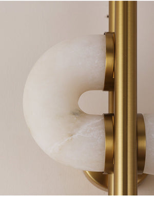 Aurelia Dual Disc Alabaster Sconce