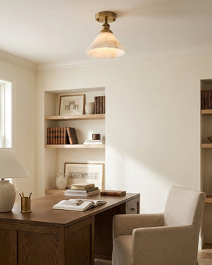 Aurelia Alabaster Flush Mount