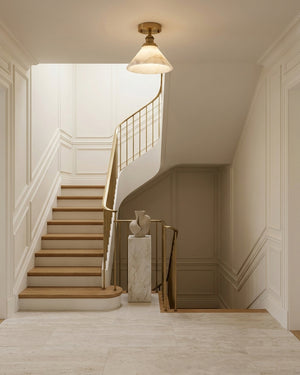 Aurelia Alabaster Flush Mount