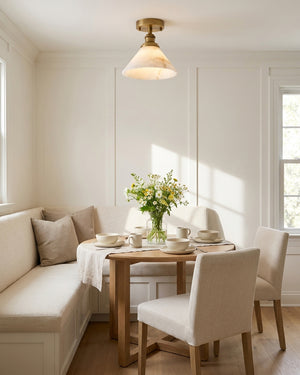 Aurelia Alabaster Flush Mount