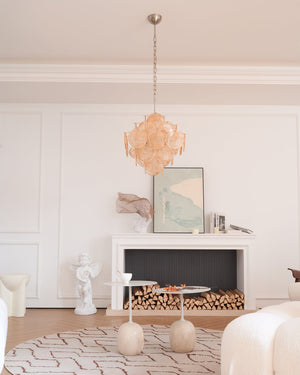 Aurelia Apricot Glass Chandelier