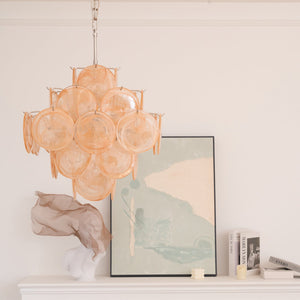 Aurelia Apricot Glass Chandelier