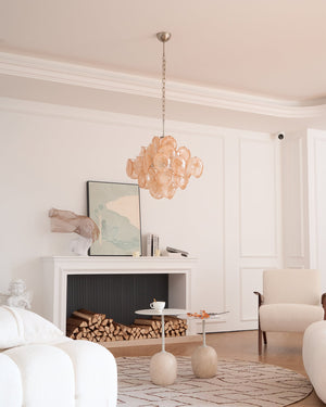 Aurelia Apricot Glass Chandelier