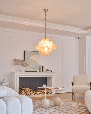 Aurelia Apricot Glass Chandelier