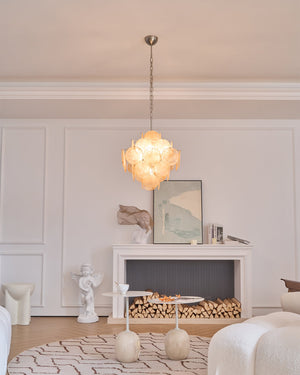 Aurelia Apricot Glass Chandelier