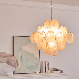 Aurelia Apricot Glass Chandelier