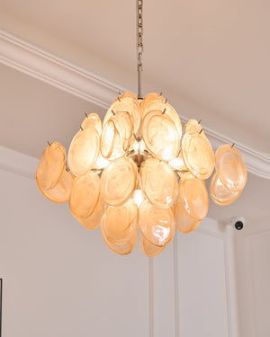 Aurelia Apricot Glass Chandelier