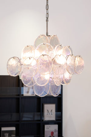 Aurelia Iridescent Glass Chandelier