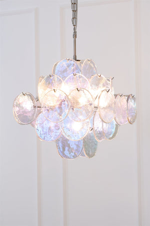 Aurelia Iridescent Glass Chandelier