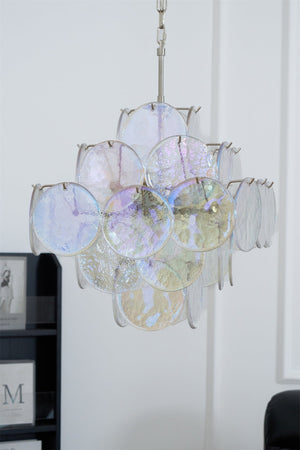Aurelia Iridescent Glass Chandelier