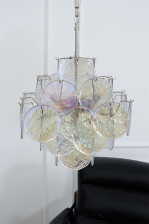 Aurelia Iridescent Glass Chandelier