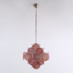 Aurelia Pink Glass Chandelier