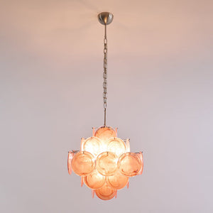 Aurelia Pink Glass Chandelier