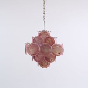 Aurelia Pink Glass Chandelier