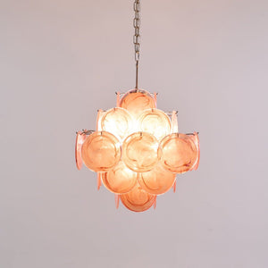 Aurelia Pink Glass Chandelier