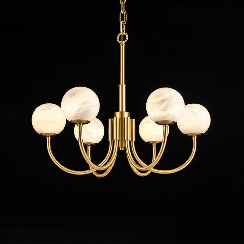 Aurelian Alabaster Globe Chandelier – detail 34