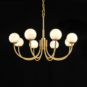 Aurelian Alabaster Globe Chandelier