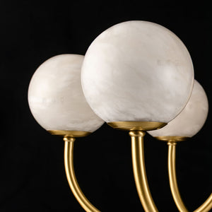 Aurelian Alabaster Globe Chandelier