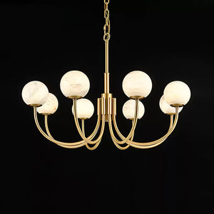 Aurelian Alabaster Globe Chandelier