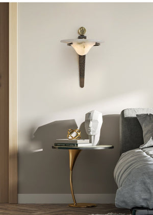 Aurelian Crest Alabaster Wall Sconce