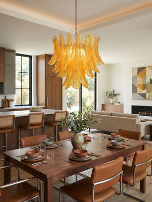 Aurelium Cascade Glass Chandelier