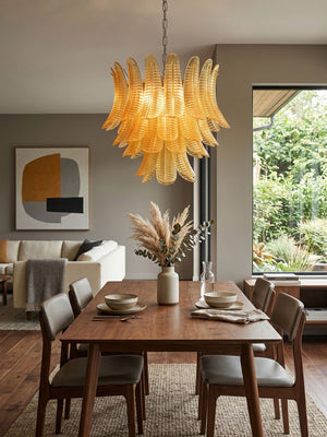 Aurelium Cascade Glass Chandelier