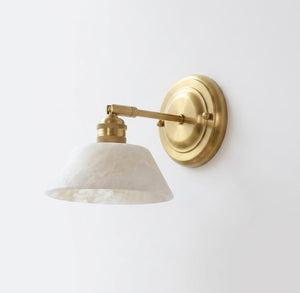 Aurelle Alabaster Wall Sconce